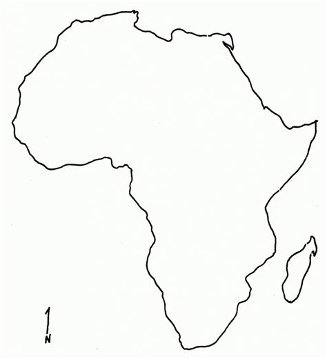 Blank Map Of Africa Printable